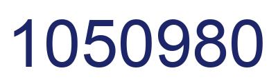 Number 1050980 blue image