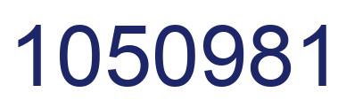 Number 1050981 blue image