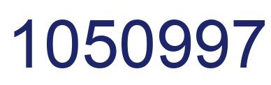 Number 1050997 blue image