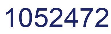 Number 1052472 blue image