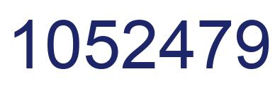 Number 1052479 blue image