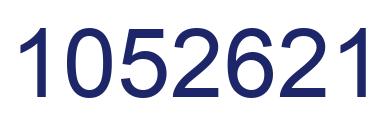 Number 1052621 blue image