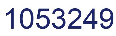 Número 1053249 imagen azul