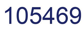 Number 105469 blue image