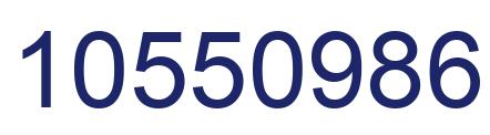 Number 10550986 blue image