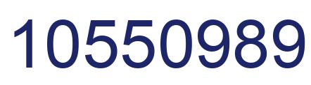 Number 10550989 blue image