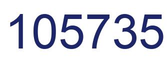 Number 105735 blue image