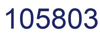 Number 105803 blue image