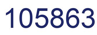 Number 105863 blue image