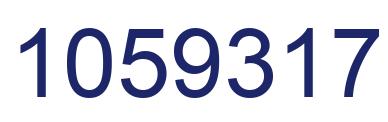 Number 1059317 blue image