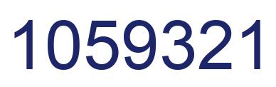 Number 1059321 blue image