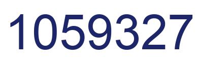 Number 1059327 blue image