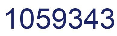 Number 1059343 blue image