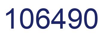 Number 106490 blue image