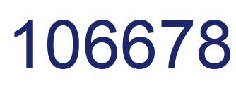 Number 106678 blue image