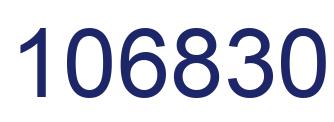 Number 106830 blue image