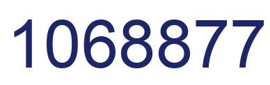 Number 1068877 blue image