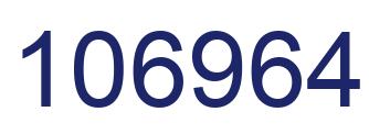 Number 106964 blue image