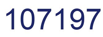 Number 107197 blue image