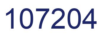Number 107204 blue image