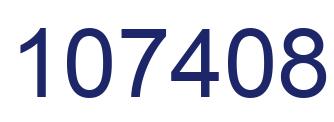 Number 107408 blue image