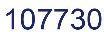 Number 107730 blue image
