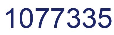 Number 1077335 blue image