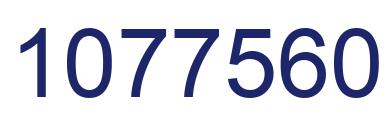 Number 1077560 blue image