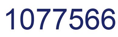 Number 1077566 blue image