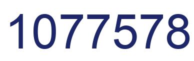 Number 1077578 blue image