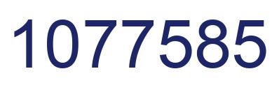 Number 1077585 blue image