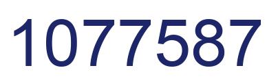 Number 1077587 blue image