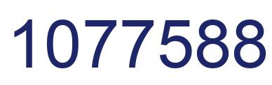 Number 1077588 blue image
