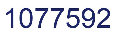 Number 1077592 blue image