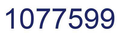 Number 1077599 blue image