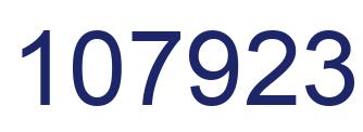 Number 107923 blue image