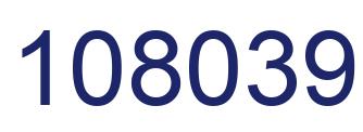 Number 108039 blue image