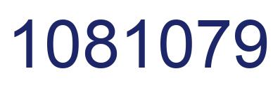 Number 1081079 blue image