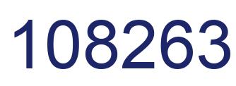Number 108263 blue image