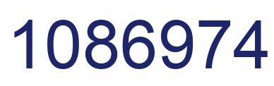 Number 1086974 blue image
