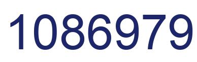 Número 1086979 imagen azul