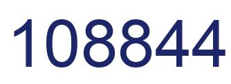 Number 108844 blue image