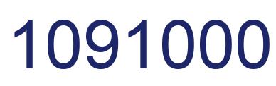 Número 1091000 imagen azul