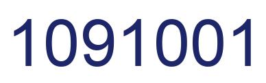 Número 1091001 imagen azul