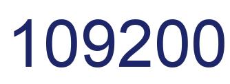 Number 109200 blue image