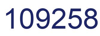 Number 109258 blue image