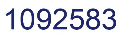 Number 1092583 blue image