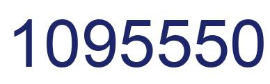 Number 1095550 blue image