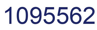 Number 1095562 blue image