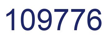 Number 109776 blue image